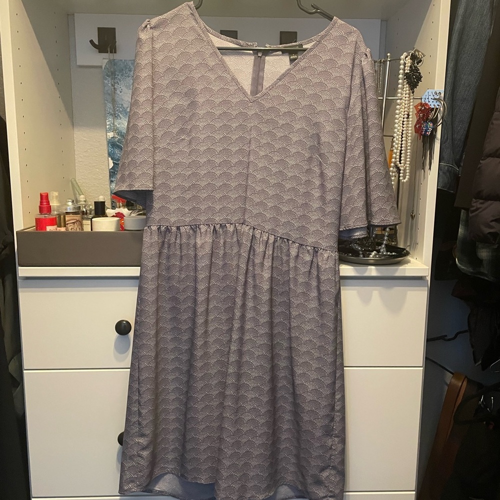 Ann Taylor Factory short sleeve light purple dress